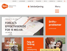Tablet Screenshot of fors.dk